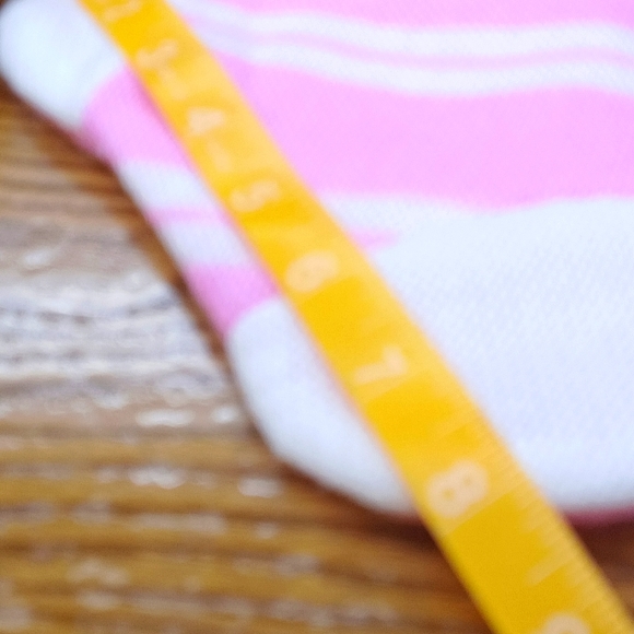 Dan Dee Sock Monkey pink candy cane stripes Plush Christmas Stocking 18” - Picture 9 of 9